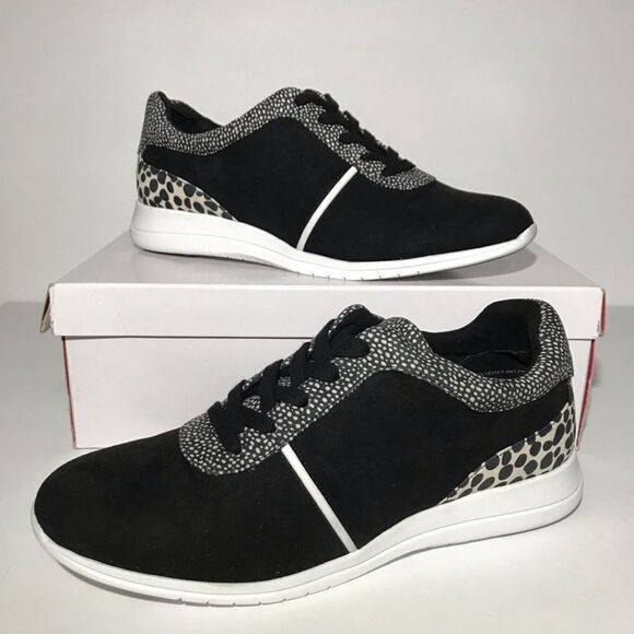 Isaac Mizrahi Live! Suede Contrast Dot Lace-Up Sneakers - Picture 1 of 8